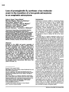 Glioblastoma multiforme / Astrocytoma / Astrocyte / Temozolomide / Glioma / Prostaglandin D2 / Prostaglandin / Cellular differentiation / Brain tumor / Biology / Medicine