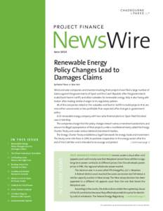 Project Finance NewsWire - June 2014