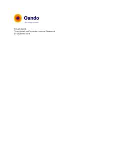 Annual reports Consolidated and Separate Financial Statements 31 December 2016 OANDO PLC Annual reports and consolidated financial statements