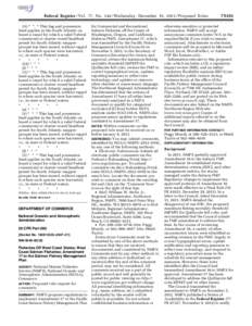 Federal Register / Vol. 77, No[removed]Wednesday, December 19, [removed]Proposed Rules (A) * * * This bag and possession limit applies in the South Atlantic on board a vessel for which a valid Federal commercial or charter 