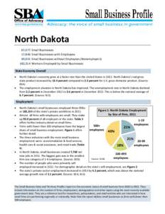 Small Business Profiles for the States and Territories, North Dakota