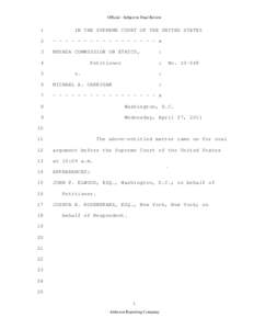 John Roberts / Judicial disqualification / Samuel Alito / Elwood / Nevada Commission on Ethics v. Carrigan / Supreme Court of the United States / Law / United States courts of appeals