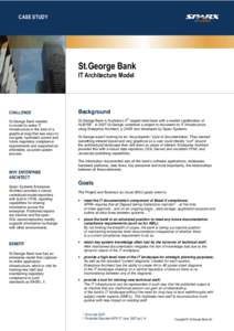 St. George Bank IT Architecture Model