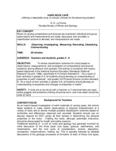 Sedimentary rocks / Igneous petrology / Volcanology / Igneous rock / Metamorphic rock / Rock cycle / Opportunity rover / Sandstone / Metamorphism / Geology / Petrology / Metamorphic petrology