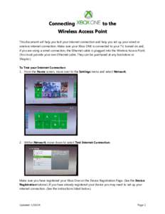 Microsoft Word - Connecting_Xbox_One_to_Wireless_Access_Point