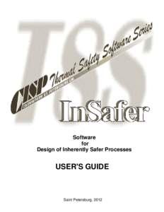 HelpAndManual_unregistered_evaluation_copy  Software for Design of Inherently Safer Processes