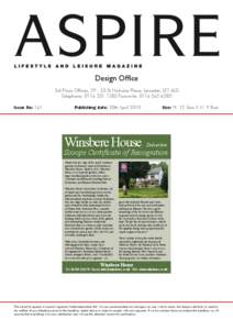 Design Office 3rd Floor Offices, [removed]St Nicholas Place, Leicester, LE1 4LD Telephone: [removed]Facsimile: [removed]