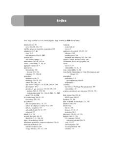 Index  Note: Page numbers in italic denote figures. Page numbers in bold denote tables. abatement cost 68 curve 263–64, 264, 272 Ad-Hoc group on long-term cooperation 335