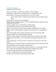 Politics / Member states of the United Nations / Republics / Korea / Kim Il-sung / Bruce Cumings / North Korea / Charles K. Armstrong / Korean reunification / Asia / Divided regions / Political geography