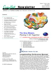 Volume 1, Issue 4, 2009  GreyNet Newsletter