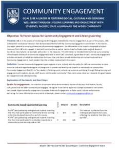 Association of Pacific Rim Universities / Service-learning / Irving K. Barber Learning Centre / E-learning / Lifelong learning / UBC Okanagan / UBC Farm / David F. Hardwick / Education / University of British Columbia / Association of Commonwealth Universities