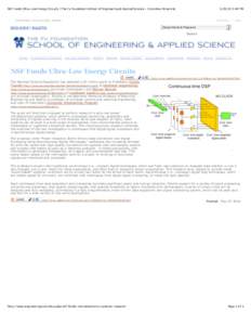 NSF Funds Ultra-Low Energy Circuits | The Fu Foundation School of Engineering & Applied Science - Columbia University[removed]:40 PM Columbia University Home