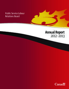 Public Service Labour Relations Board Annual Report[removed]