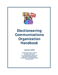 Electioneering Communications Organization Handbook January 2008 Florida Department of State