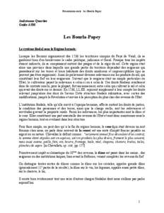 Présentation orale : les Bourla-Papey  Andréanne Quartier