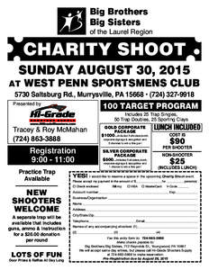 Big Brothers Big Sisters of the Laurel Region  CHARITY SHOOT