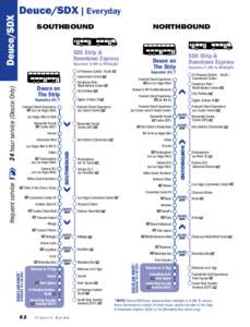 SOUTHBOUND  NORTHBOUND SDX Strip & Downtown Express