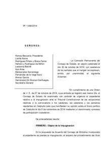 Nº: [removed]SEÑORES: Romay Beccaría, Presidente Lavilla Alsina