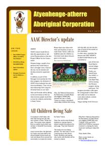Atyenhenge-atherre Aboriginal Corporation W E R T E M A Y