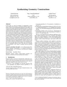 Models of computation / Compass and straightedge constructions / Algorithm / Function / Circle / Lookup table / Angle / Denotational semantics / C / Geometry / Mathematics / Computing