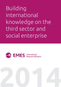 Building international knowledge on the third sector and social enterprise