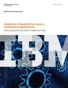 IBM Global Business Services Executive Report IBM Institute for Business Value  Analytics: A blueprint for value in