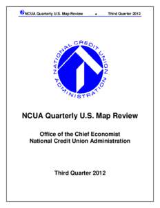 NCUA Quarterly U.S. Map Review  • Third Quarter 2012