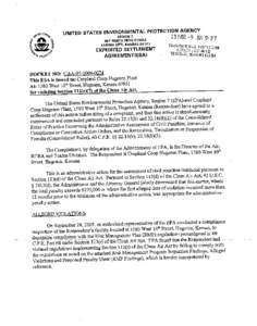 consent agreements, cropland coop hugoton plant, caa[removed], hugoton, kansas, march 9, 2006