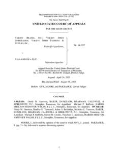 RECOMMENDED FOR FULL-TEXT PUBLICATION Pursuant to Sixth Circuit I.O.Pb) File Name: 15a0194p.06 UNITED STATES COURT OF APPEALS FOR THE SIXTH CIRCUIT