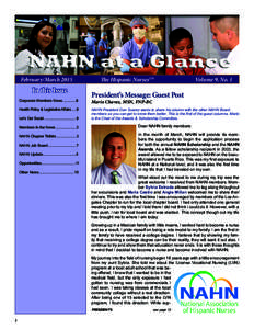 February/March 2015	  In this Issue Corporate Members NewsHealth Policy & Legislative Affairs