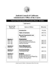 Fin / California law / California Administrative Office of the Courts / Judicial Council of California