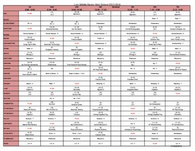 Linn Middle/Senior High School[removed]1st 8:00 - 8:50 2nd 8:54 - 9:44