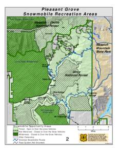 Pleasant Grove Snowmobile Recreation Areas Twin Peaks Wilderness Wasatch - Cache National Forest