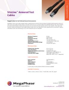 SiteLine Armored Test Cables  1 SiteLine Armored Test Cables