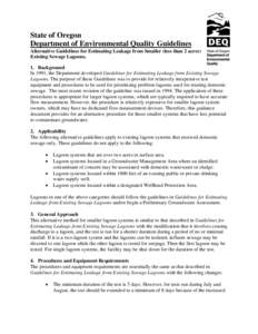 Microsoft Word - LagoonLeakTests_ AlternativeGuidelines.doc