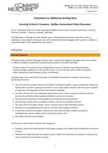 States and territories of Australia / Energy in Australia / Victoria / Manufacturing / Department of Treasury and Finance