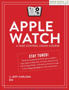 Apple Watch: A Take Control Crash Course[removed]SAMPLE