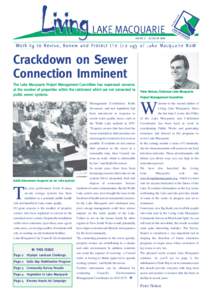 ISSUE 2  AUGUST 2000 Crackdown on Sewer Connection Imminent