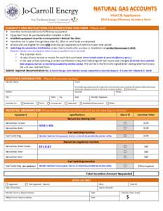 HVAC & Appliances[removed]Energy Efficiency Incentive Form ELIGIBILITY AND INSTRUCTIONS FOR COMPLETING THIS FORM (Please read)  