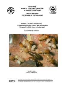 FOOD AND AGRICULTURE ORGANIZATION of the UNITED NATIONS UNITED NATIONS ENVIRONMENT PROGRAMME