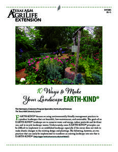 EHTWays to Make  Your Landscape EARTH-KIND®