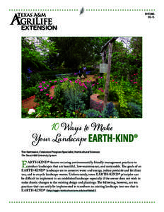 Landscape architecture / Water conservation / Organic gardening / Irrigation / Land management / Mulch / Drip irrigation / Soil / Lawn / Agriculture / Sustainable gardening / Environment