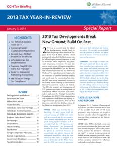 CCH Tax Briefing[removed]TAX YEAR-IN-REVIEW