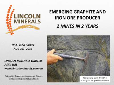 Kookaburra gully graphite mining