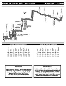 Route 96 / Ruta 96 - Crosstown  Effective[removed]N N