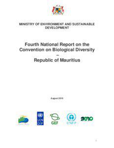 CBD Fourth National Report - Mauritius (English version)