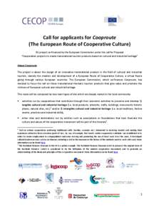 Call for applicants_COOPROUTE