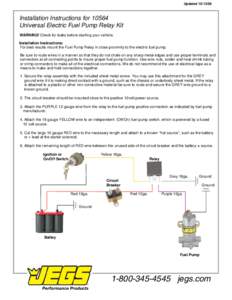 Electric power distribution / Electricity / Power cables / Fuel pump / Pumps / Twist-on wire connector / Circuit breaker / Wire / Ground / Electromagnetism / Electrical wiring / Electrical engineering