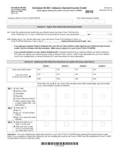 Schedule IN-EIC Form IT-40/IT-40PNR Enclosure Sequence No. 9