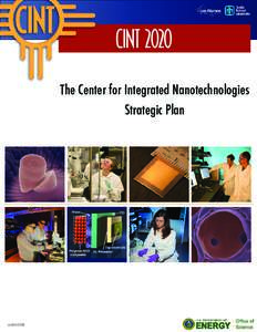 CINT 2020 The Center for Integrated Nanotechnologies Strategic Plan LA-UR